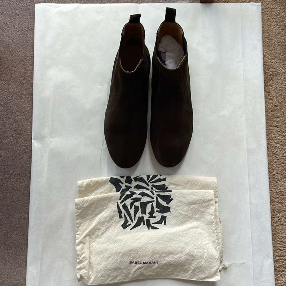 Dark Olive Chelsea Boots